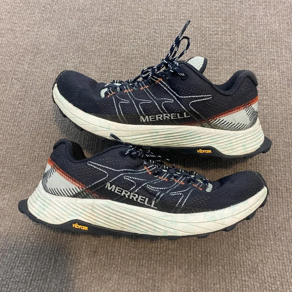Merrell Shoes Womens Size 8 Blue Mesh FloatPro Cushioned Trail Sneakers J06816
